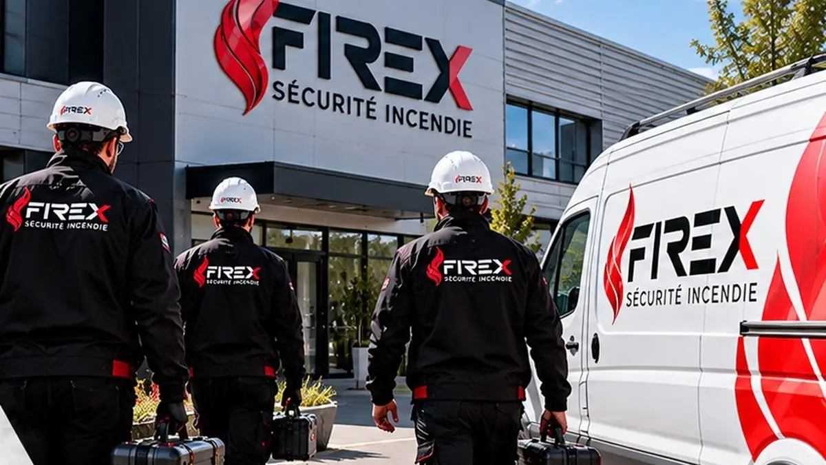 Équipe FIREX et véhicule d’intervention